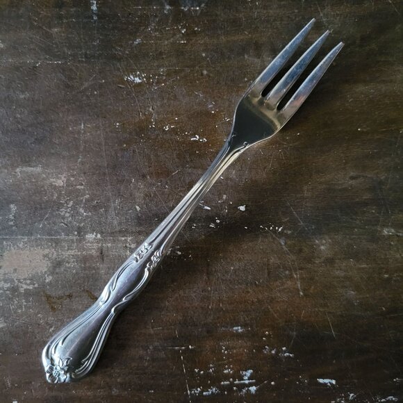 Set Of 9 International Silver Co Stainless Steel Cocktail Forks / Seafood Forks - Picture 2 of 6